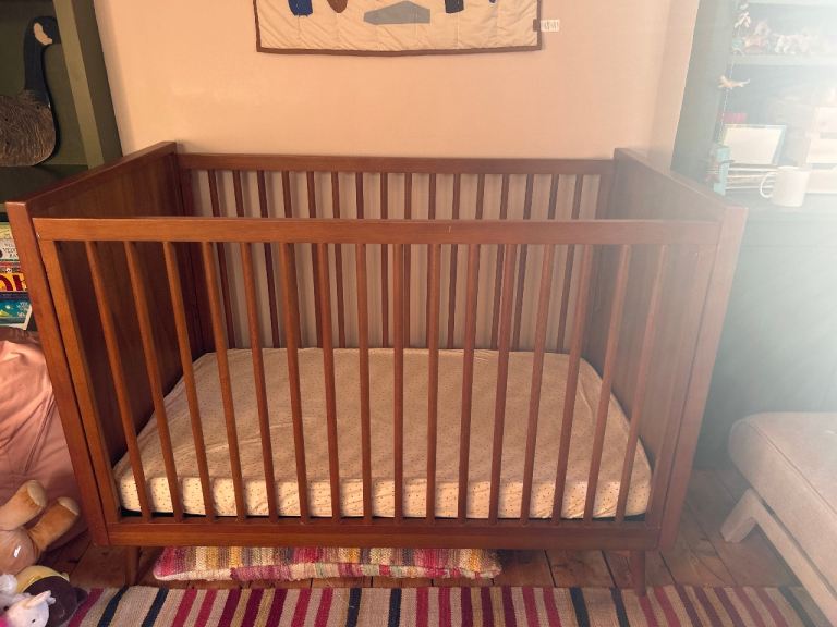 Pottery Barn Kids x West Elm Mid Century Wooden Baby Cot