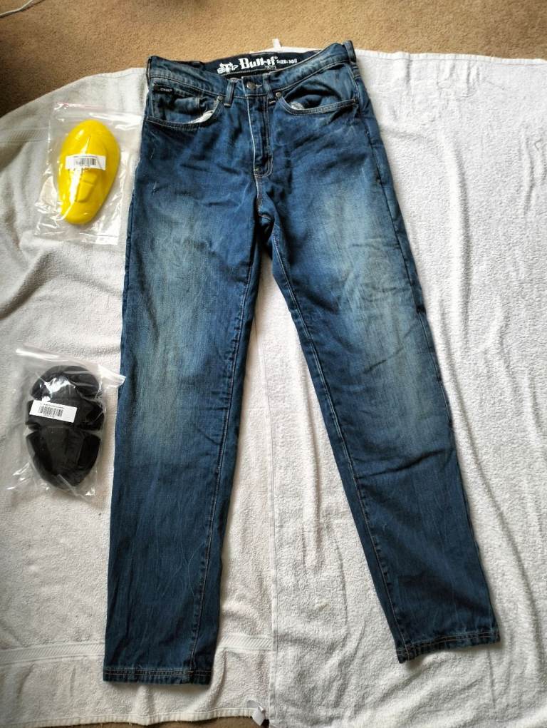 Bull-It Mens 17 SR6 CE Mens Denim Motorcycle Jeans Blue 30 W Leg 32" Inc new armour