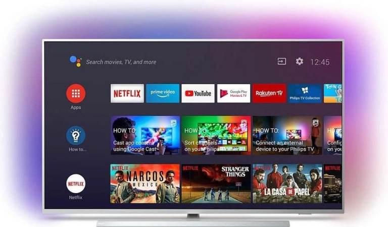 Philips 43 inch Ambilight 4K Ultra HD Google Smart TV, 5000 Apps, Voice Remote