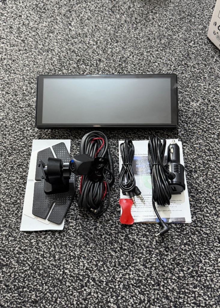 10” Wireless CarPlay & Android Auto Touch Screen Display with Front & Rear Cameras + 64GB SD Card