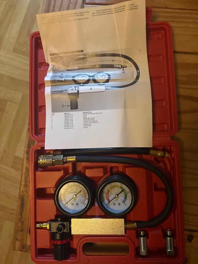 Car leak down test kit