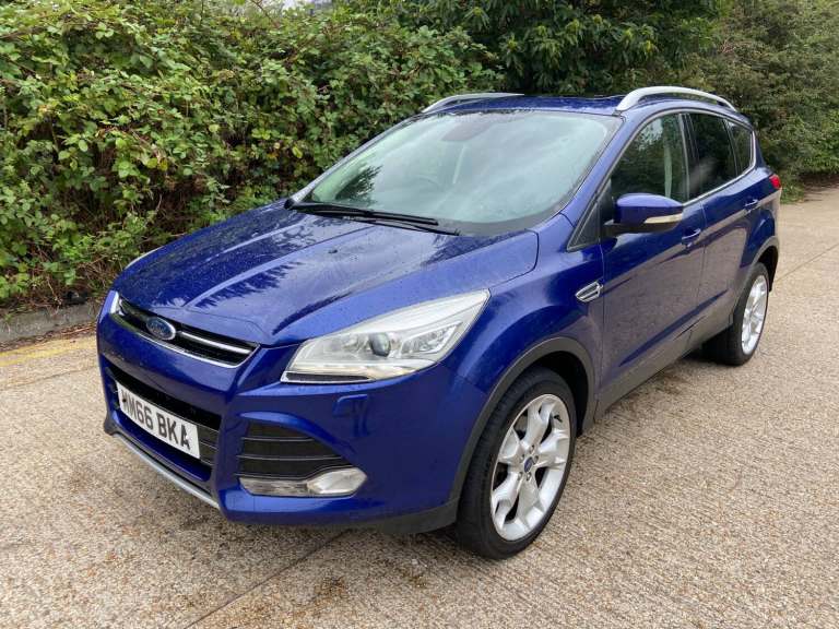 2016 Ford Kuga 2.0 TDCi Titanium X Sport 5dr Blue 67k Miles Years MOT Warranty New Belt HATCHBACK...