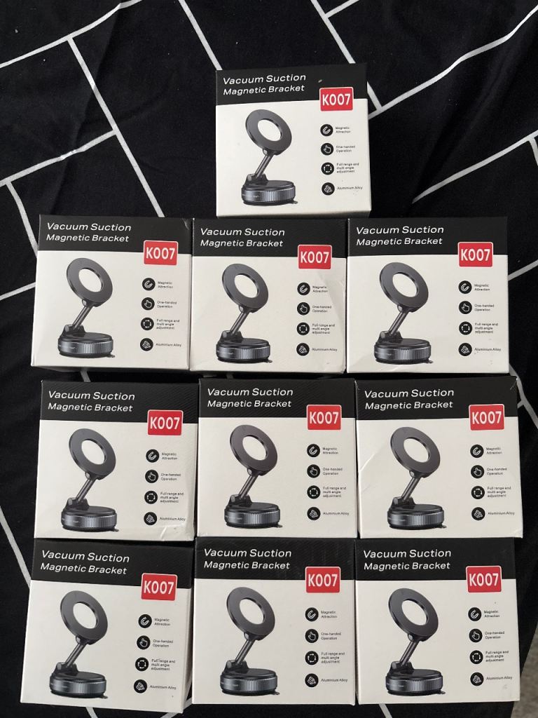 Magnetic Car Phone Holder K007 Vacuum Suction Mount 360° Job Lot