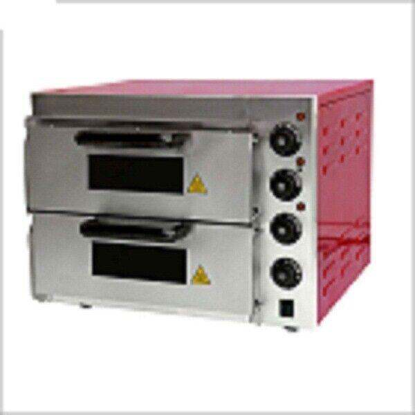 Electric Commercial Pizza Oven Double Deck With Stone base for Restaur
