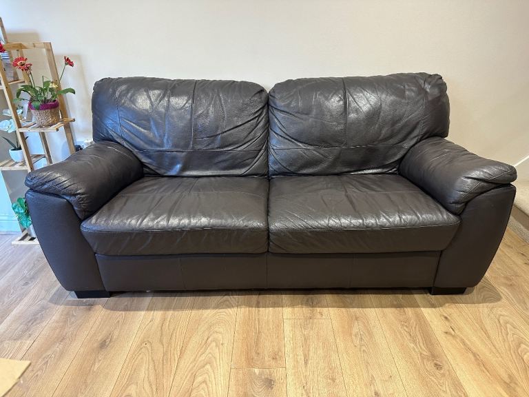 Genuine Leather 2-Seater Sofa – Comfortable & Stylish