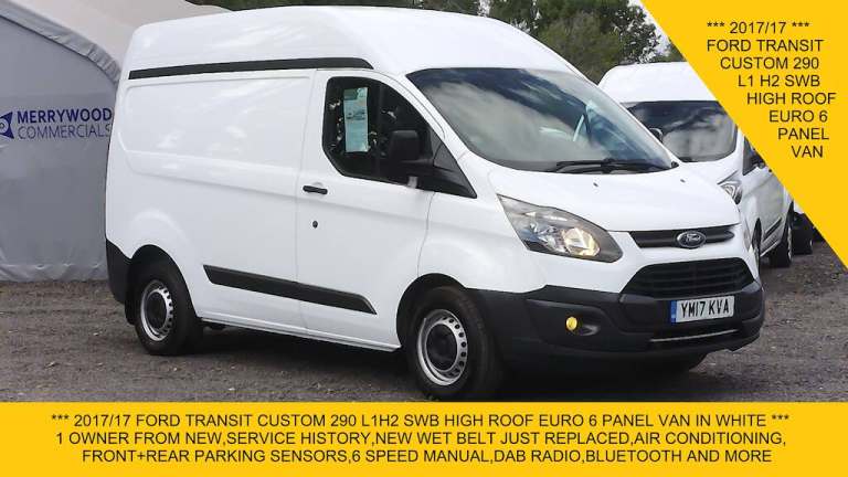 2017 Ford Transit Custom 290 L1 H2 SWB HIGH ROOF,AIR CONDITIONING,PARKING SENSORS AND MORE Panel ...