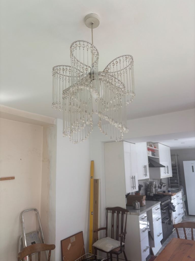 Chandelier Style Ceiling Light - Clear glass 