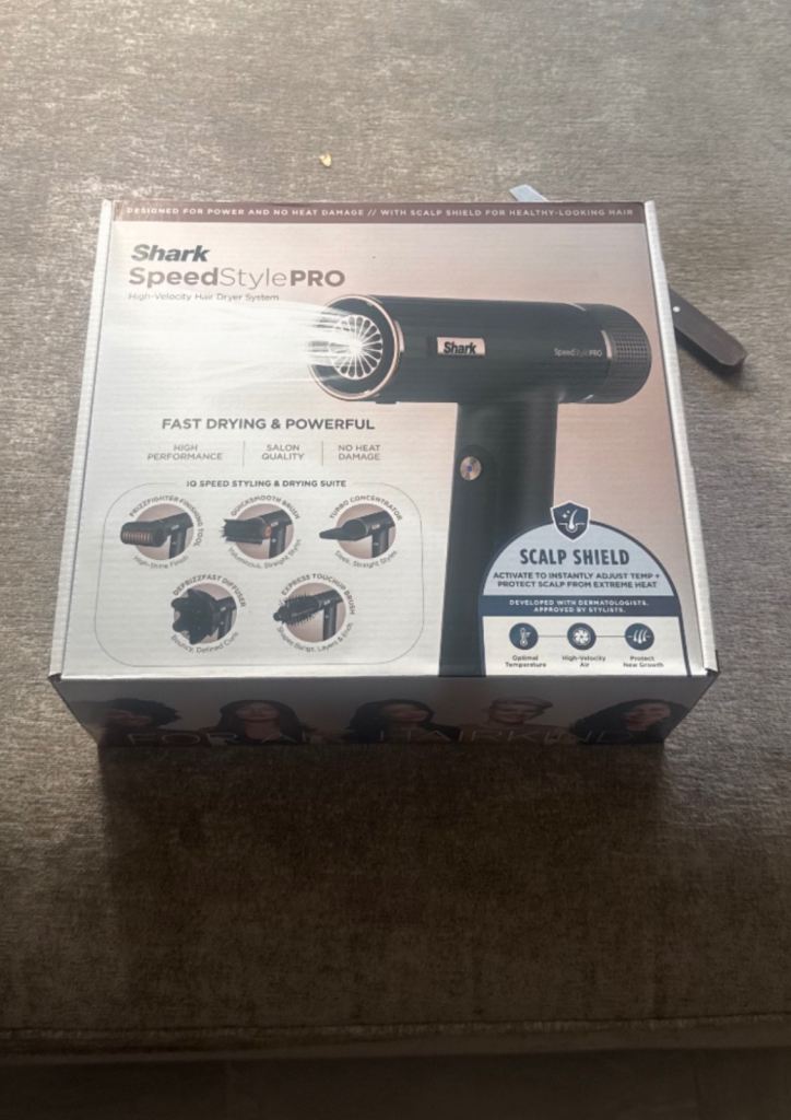 NEW Shark SpeedStyle PRO Hair Dryer – Fast Drying & Powerful