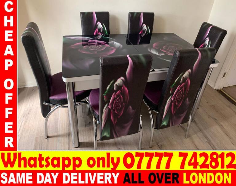 -FREE DELIVERY--Dining Table with chairs (wfdgadg