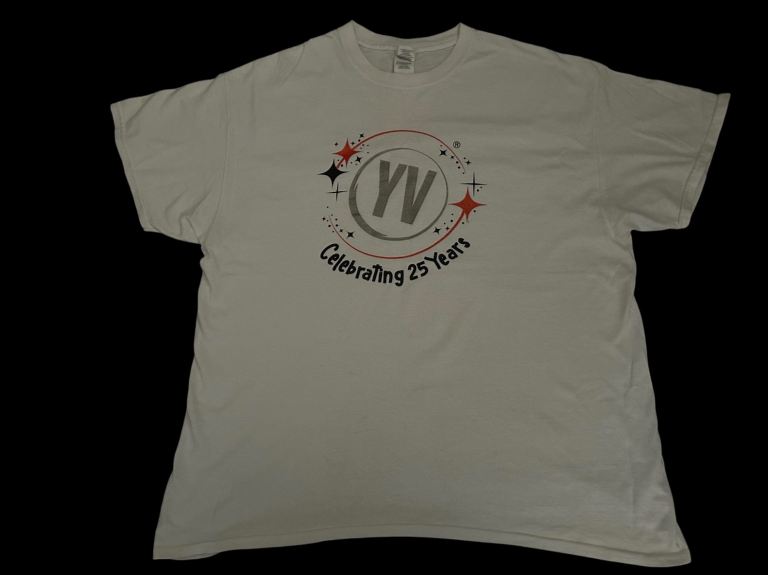 Young Voices 25 Year Anniversary Unisex T Shirt Top Adult Size XL 14-16 VGC