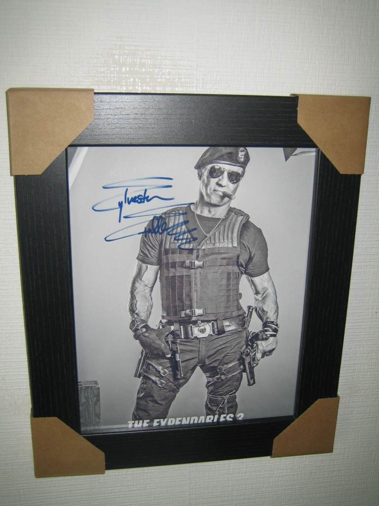 Sylvester Stallone Signed Photograph {8x10} Framed With CoA 