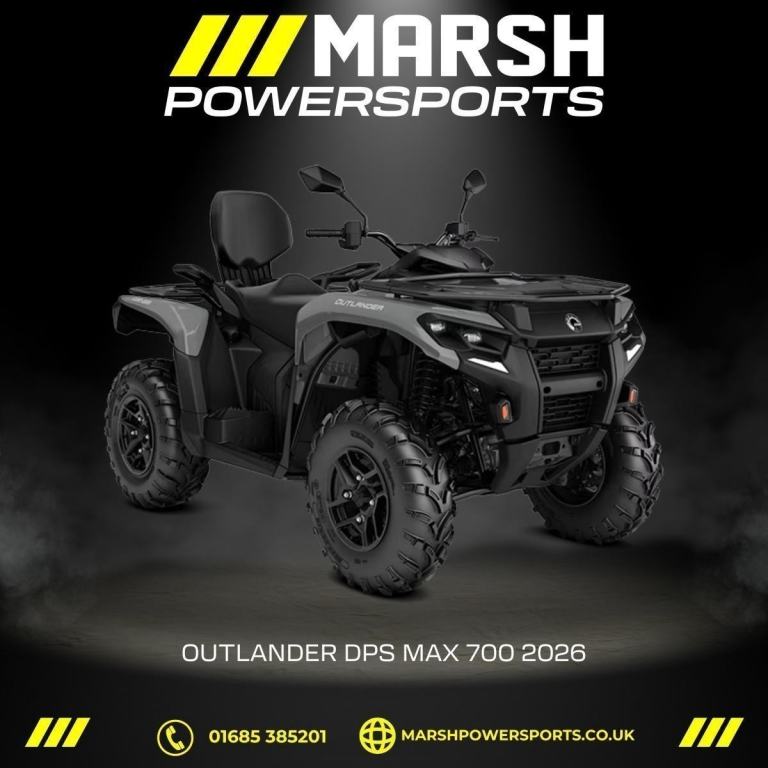 Outlander MAX 700 DPS T 2026 Model - Can-am Main Dealer - Reserve NOW!