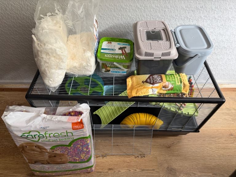 Savic Plaza 100 Hamster cage and large amount of accessories