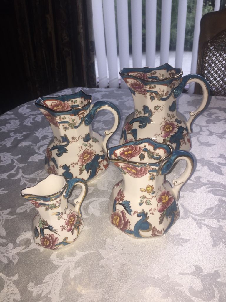 MASON IRONSTONE - Set Of 4 “Hydra” Jugs - (JAVA) - Can Be Bought Individually 