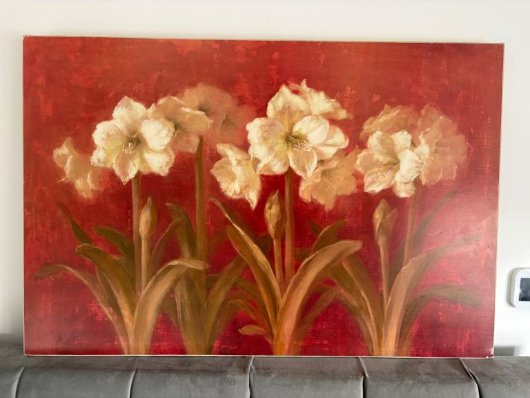 John Lewis floral art canvas picture 