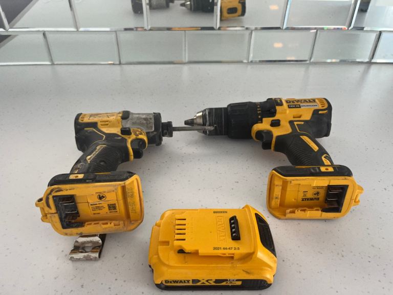 DEWALT Cordless Drill and Impact Driver Set with Batteries