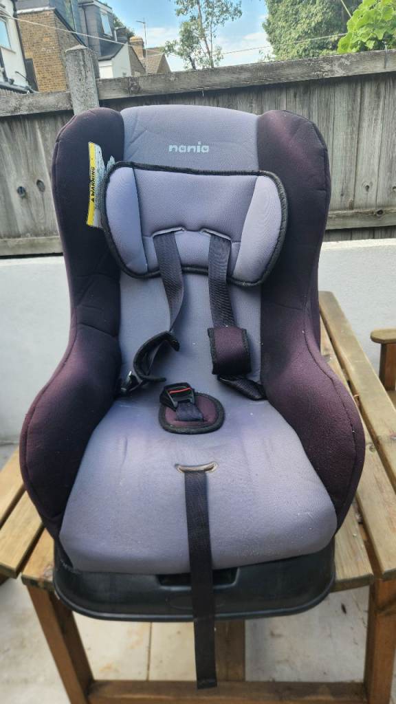 Nania Car Seat – Grey and Purple, Good Condition