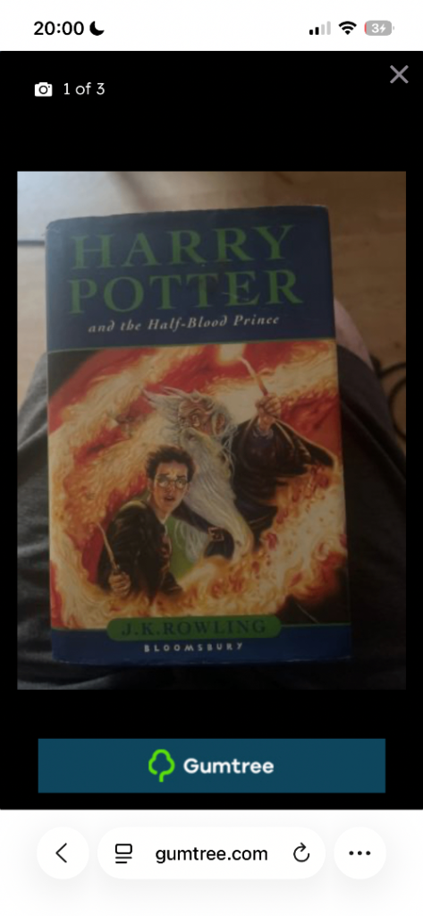 Harry Potter and the Half-Blood Prince - J.K. Rowling Book FIRST EDITION & MISPRINTED 