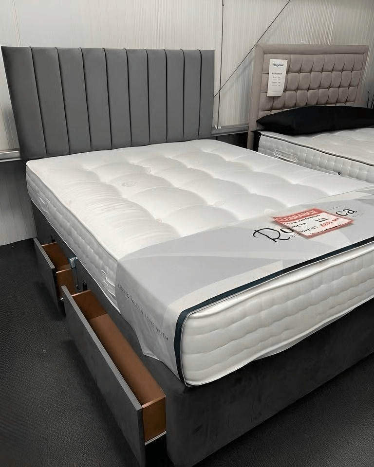 BRAND NEW  Double 4ft6 Divan Bed Base With Mattress ~ Drawers Optional Today Delivery order Now 🚛🚚