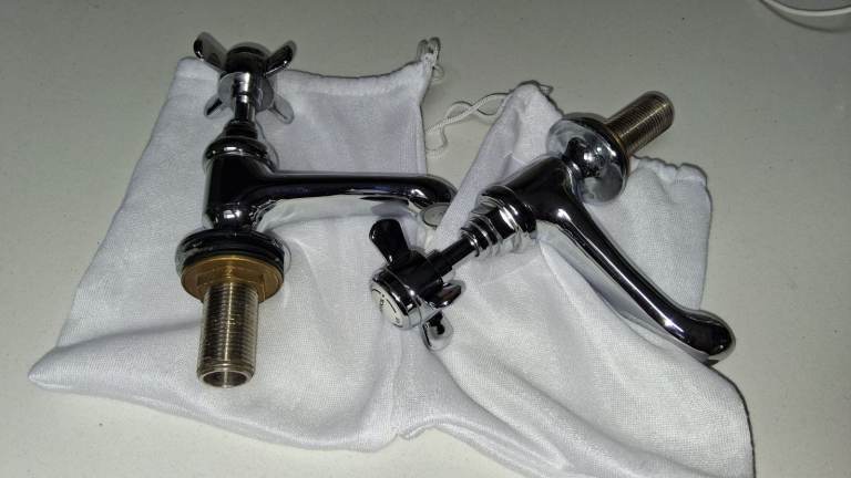Tavistock Varsity Chrome Basin Taps –Excellent Condition - Never Used