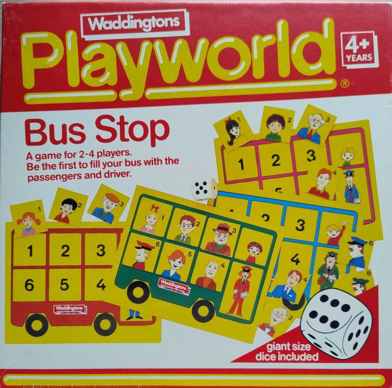 Vintage Waddingtons Playworld Bus Stop game (1980s)