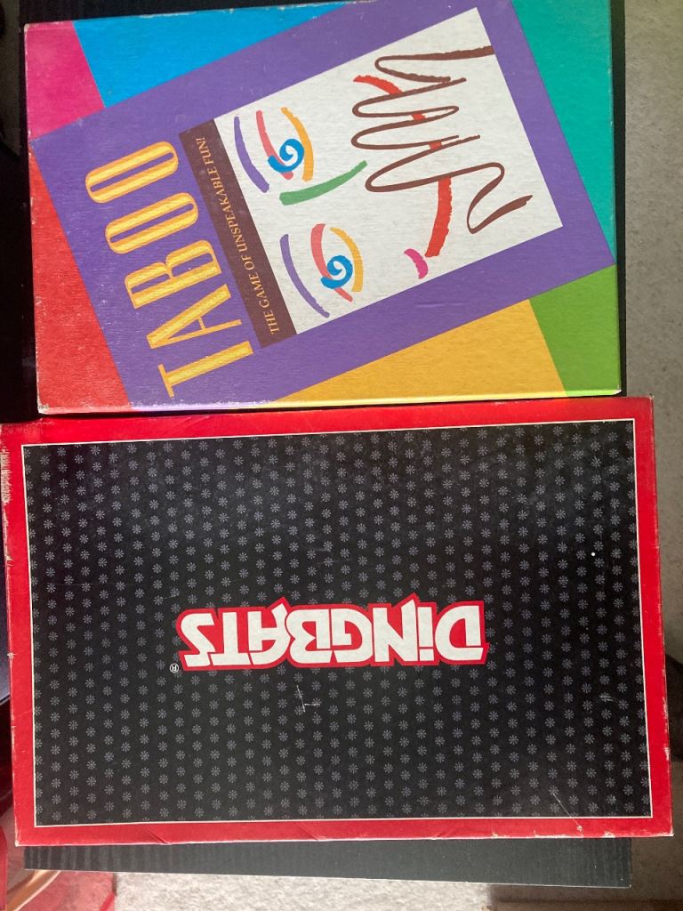 ( Vintage) Board games Dingbats and Taboo