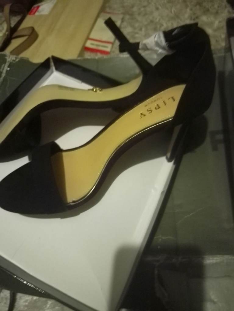 Strappy heals shoes size 6 a couple 6.5