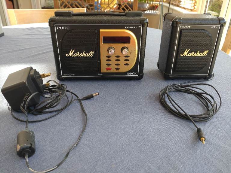 Pure Marshall Evoke-1XT DAB Radio with External Speaker