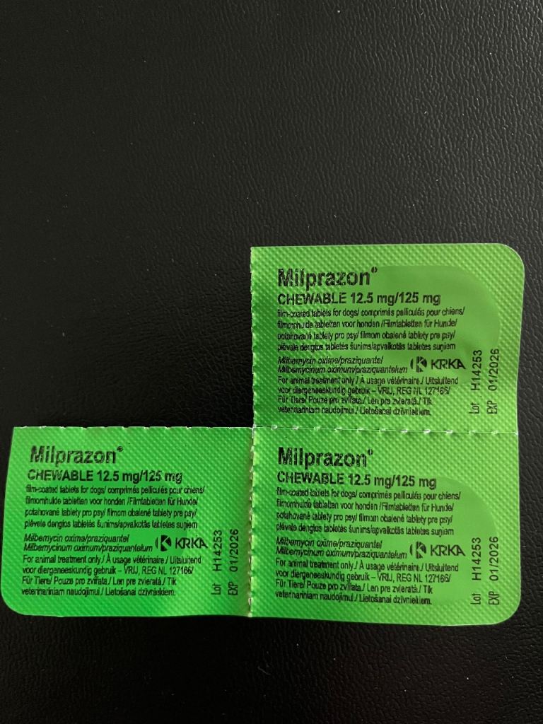 Milprazon for Dogs (125mg) x3 (Exp 01/26)
