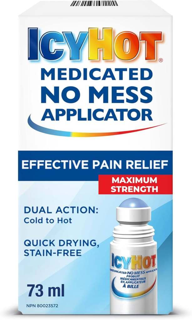 Icy Hot Original Medicated Pain Relief Liquid with No Mess Applicator, 2.5 Fluid