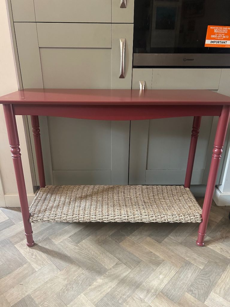 Nina Campbell Next red console table