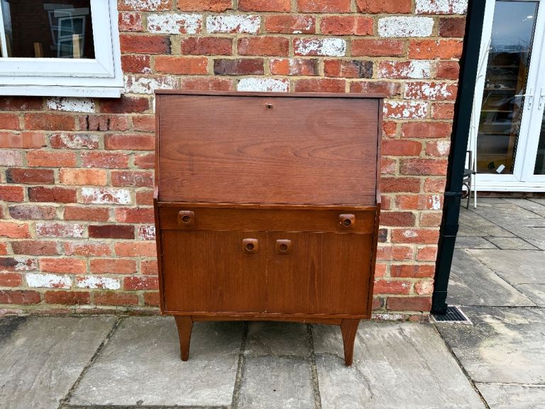Mid Century Bureau / Writing Desk - Good Condition 