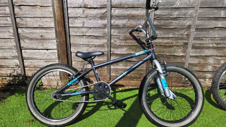 Zombie Infest 20" Kids Stunt Style Bicycle Black/Blue/Silver (Z3201002)