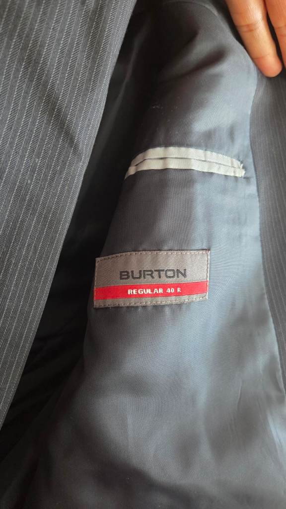 Burton brand Blue suites with grey lining 