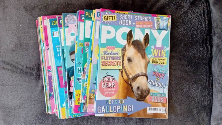 Pile of Pony magazines 