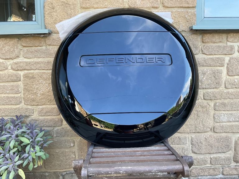 Land Rover Defender spare wheel cover.