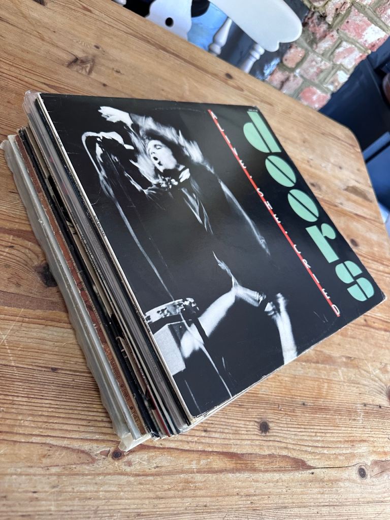 24 x  Rock & Pop Vintage Vinyl Record Collection Joblot. Doors, Eagles, Beach Boys