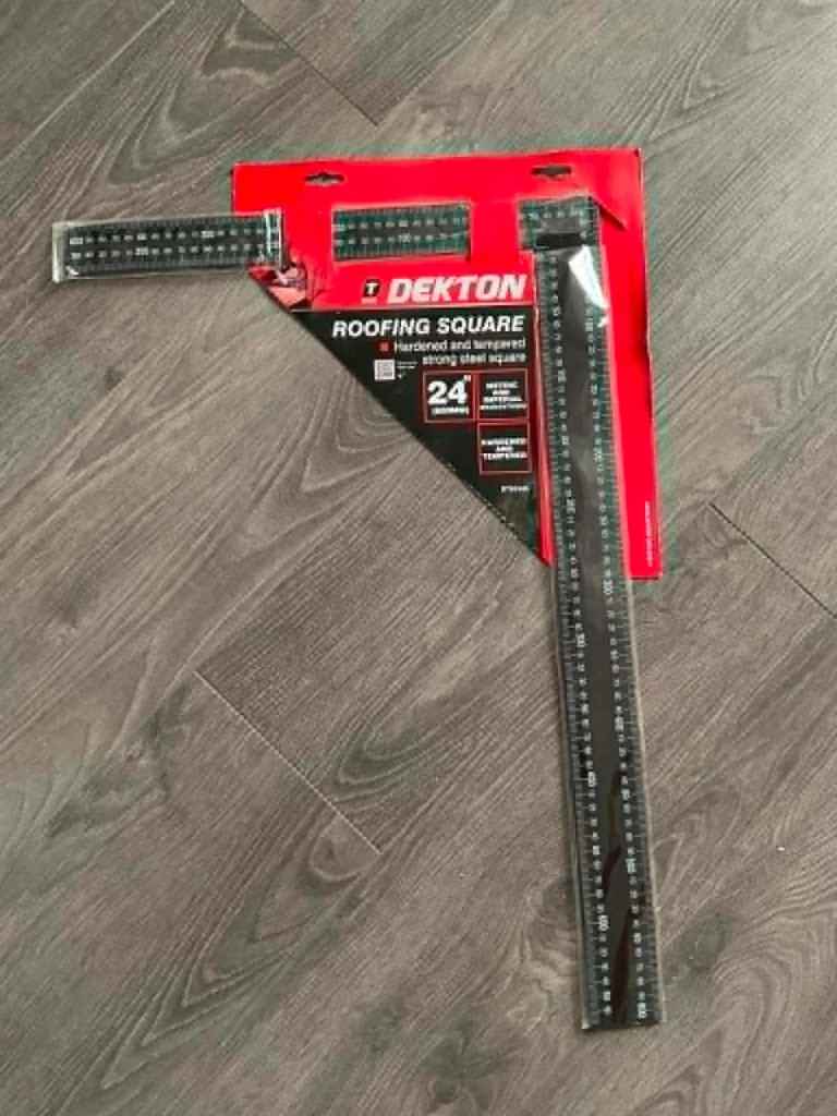 Dekton 24'' X 12'' Steel Roofing Square Tool Roofing Joinery Carpenters Wood