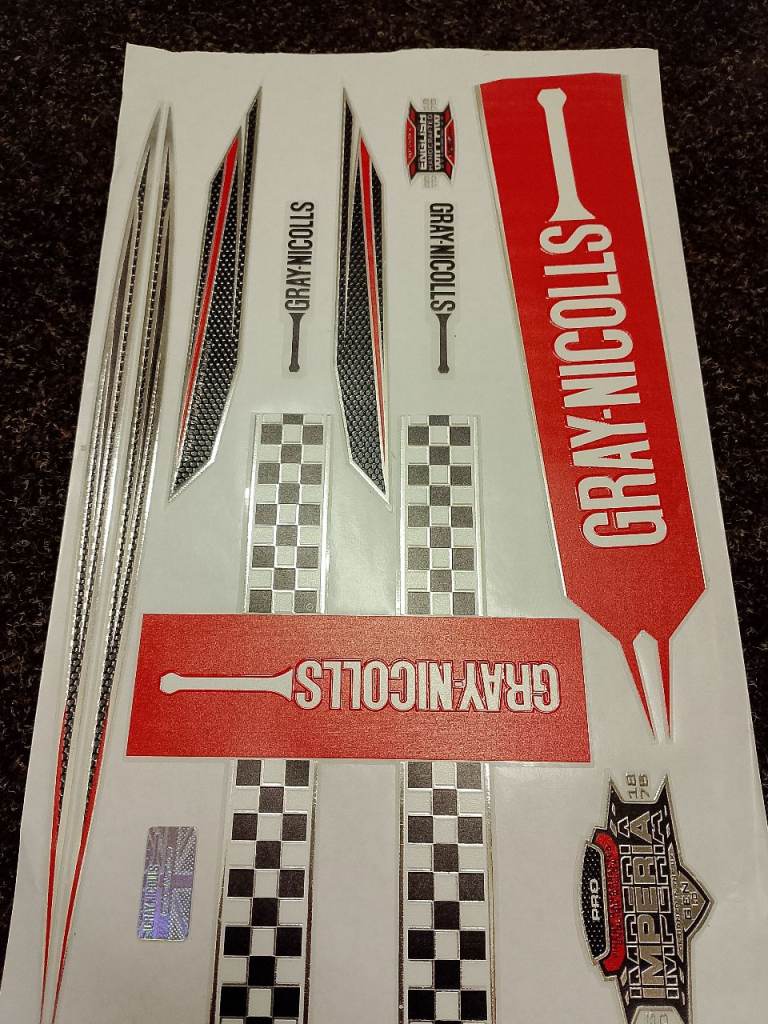 New Imperia GRAY NICOLLS Cricket Bat Stickers / Decals