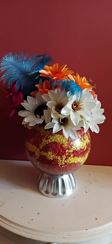 Vase of Artificial Flowers