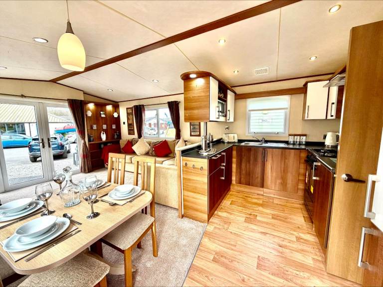 Static caravan for sale with free site fees in ayr near glasgow paisley lanark renfrew paisley 