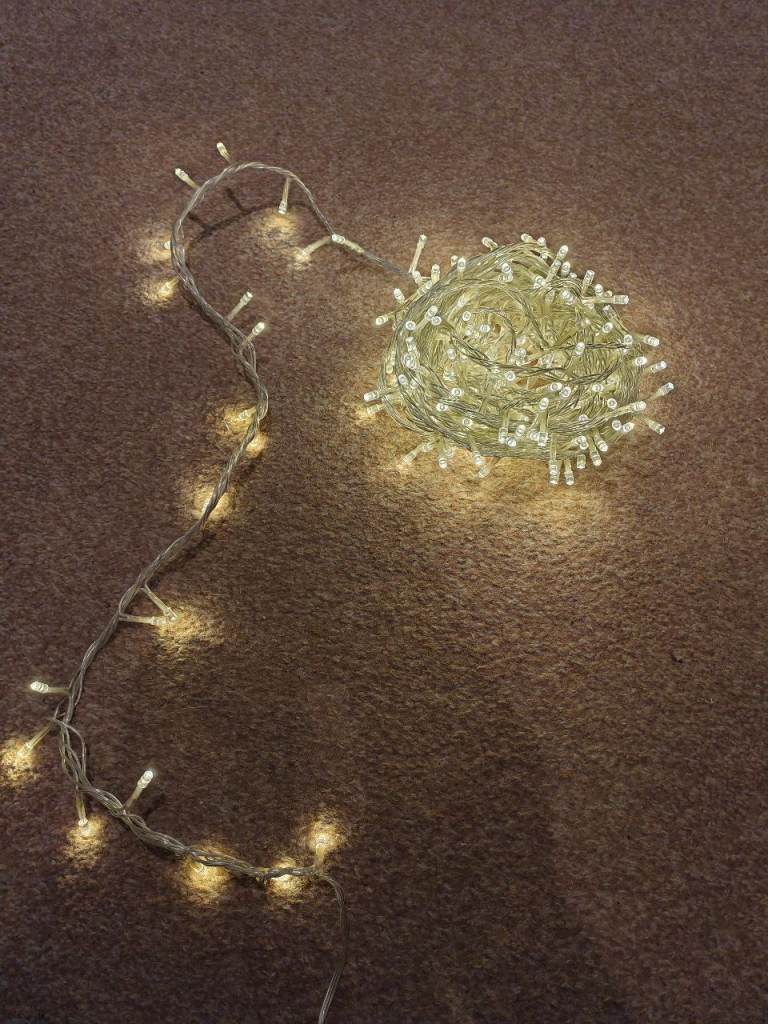 Christmas lights. Multi function soft white lights.