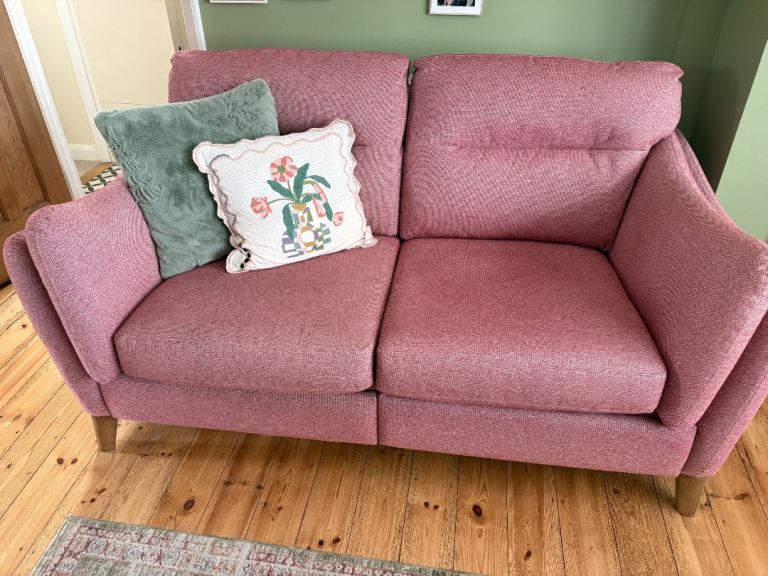 Two 2 seater electric recliner sofas