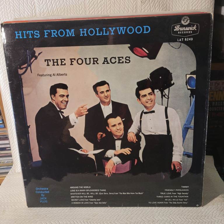 Brunswick LAT 8249 "Hits from Hollywood" by The Four Aces Vinyl Record. R2/6