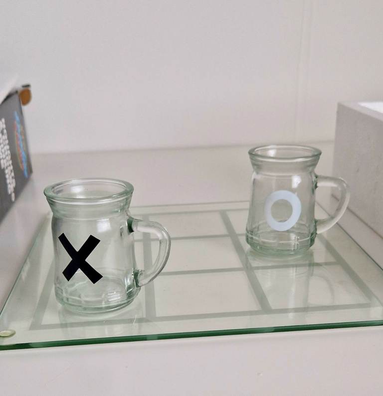 NEW Noughts and Crosses Drinking Game, party game, Halloween