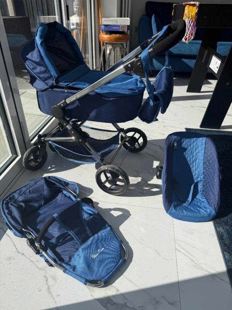 Silver cross prams for dolls, like new 