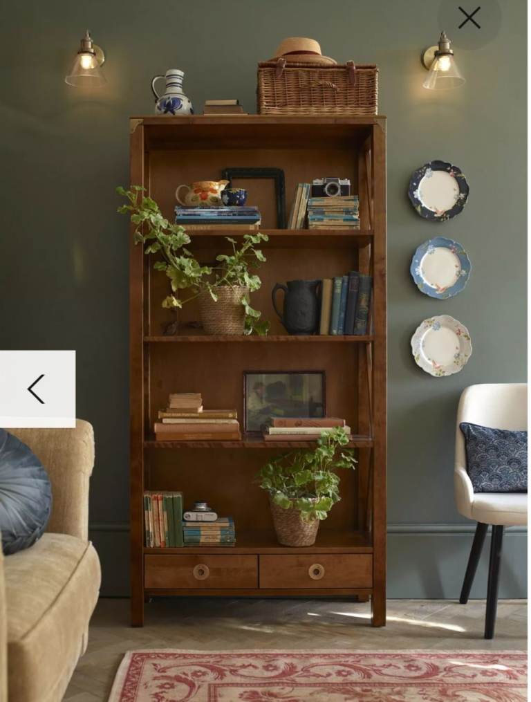 Laura Ashley Balmoral bookcase in Honey finish