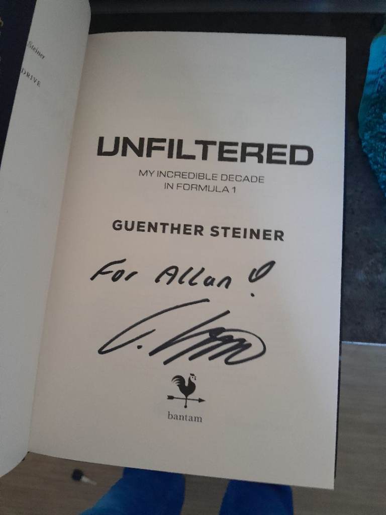 Guenter Steiner Unfiltered Autobiography – Signed Copy