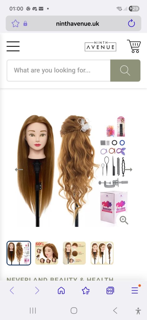 Training manequin head