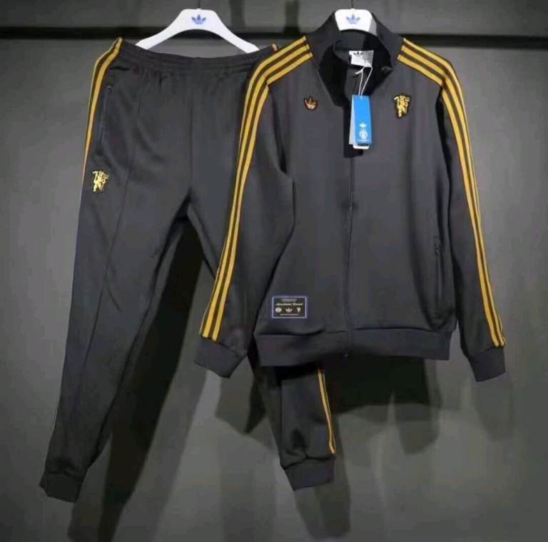 Manchester United adidas icons  full tracksuit. Size- extra large, large amd medium